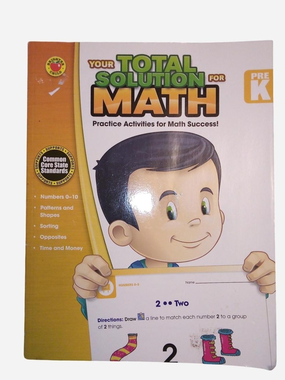 Source Unknown Yellow & Green Your Total Solution for Math Pre K Activity Book